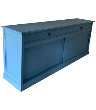 Kasten van de Koning Dressoir oud blauw Montfoort 220cm