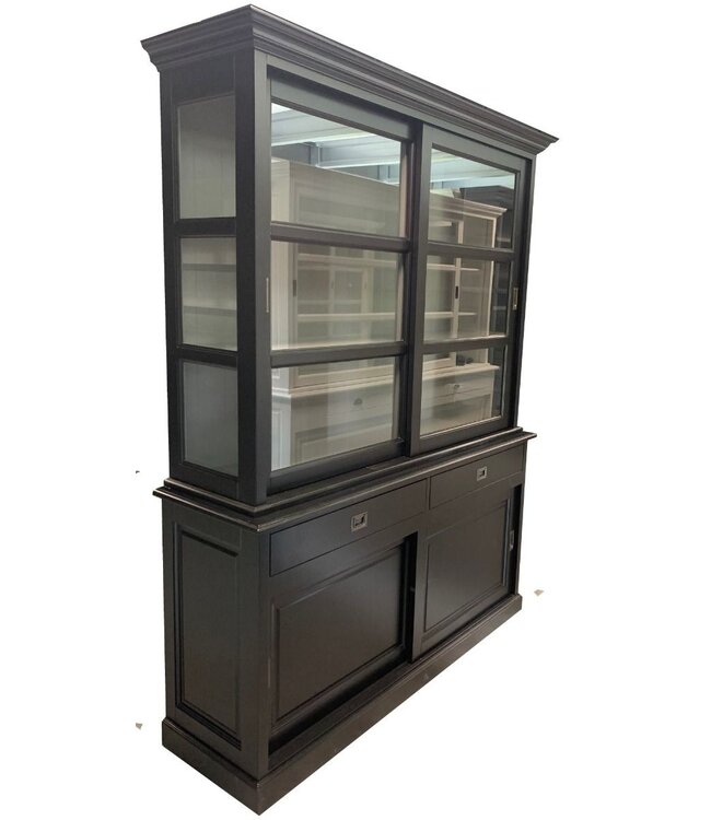 Buffetkast zwart - grijs Putten 160 x 220cm