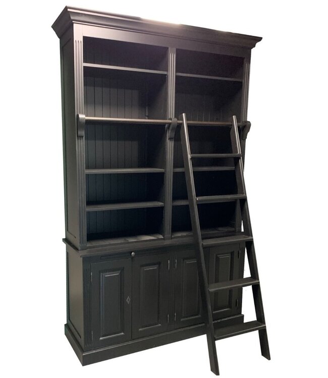 Boekenkast zwart 60704 Toulouse 160 x 245cm