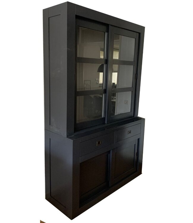 Buffetkast antraciet - grijs Hasselt 160cm