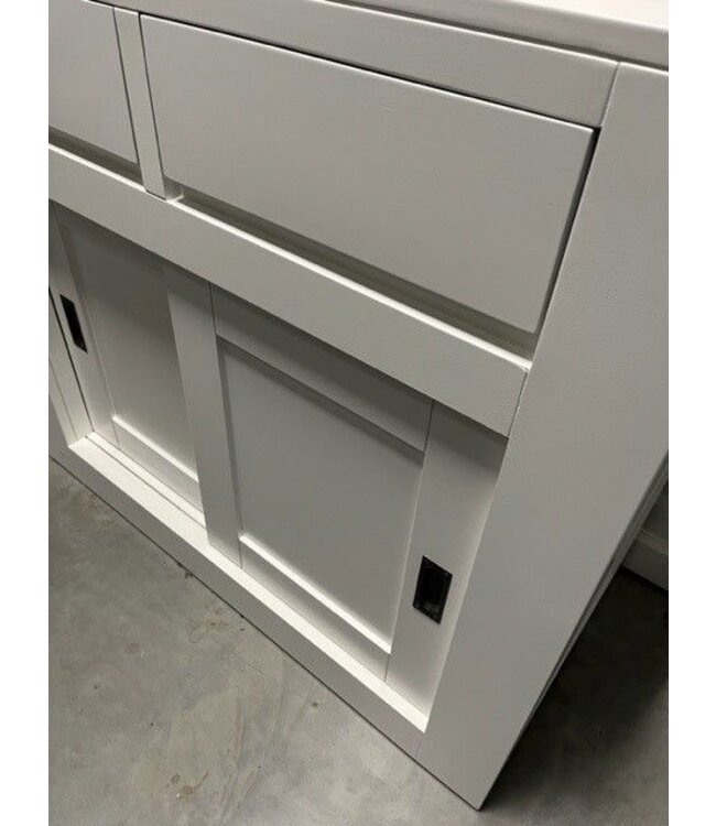 Buffetkast parelwit design soft close 180cm