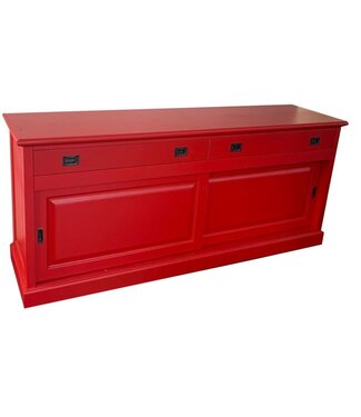 Kasten van de Koning Dressoir rood Bussum 200cm