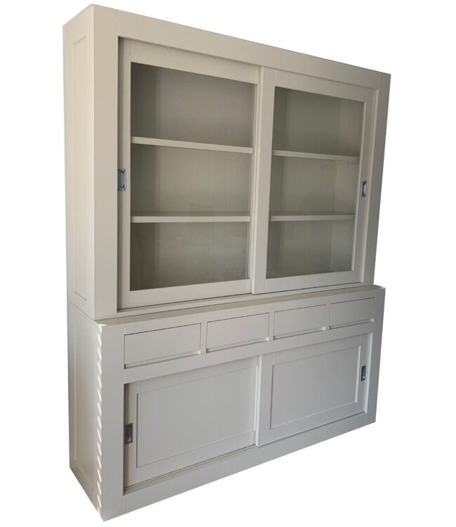 Buffetkast parelwit design soft close 180cm