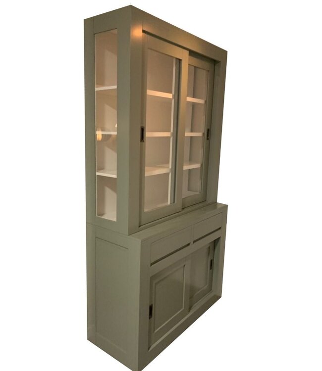 Engels groen buffetkast Petten 120cm