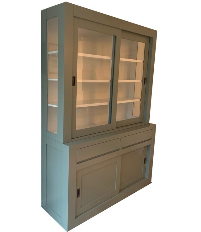 Engels groen strakke buffetkast Petten 160cm