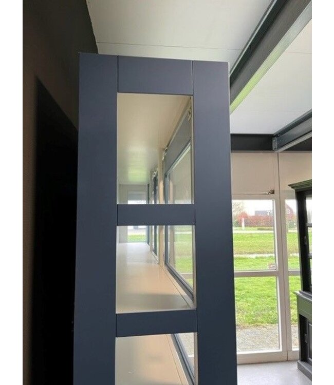 Buffetkast oud blauw – wit Hasselt 260cm