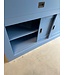 Buffetkast oud blauw – wit Hasselt 260cm