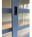 Buffetkast oud blauw – wit Hasselt 260cm