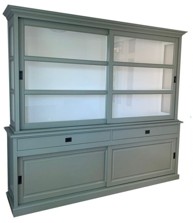 Buffetkast Engels groen Putten 240cm