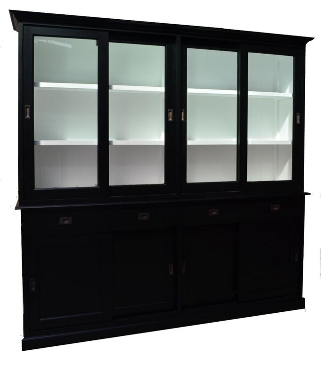 Buffetkast zwart Born 220 cm