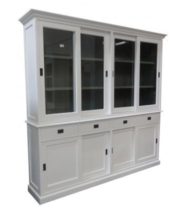 Buffetkast wit - grijs Born 220 cm