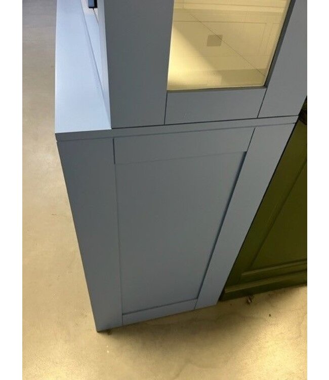 Buffetkast blauw - blauw Schagen 240cm dichte middendeur