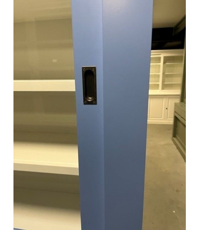 Buffetkast blauw - blauw Schagen 240cm dichte middendeur