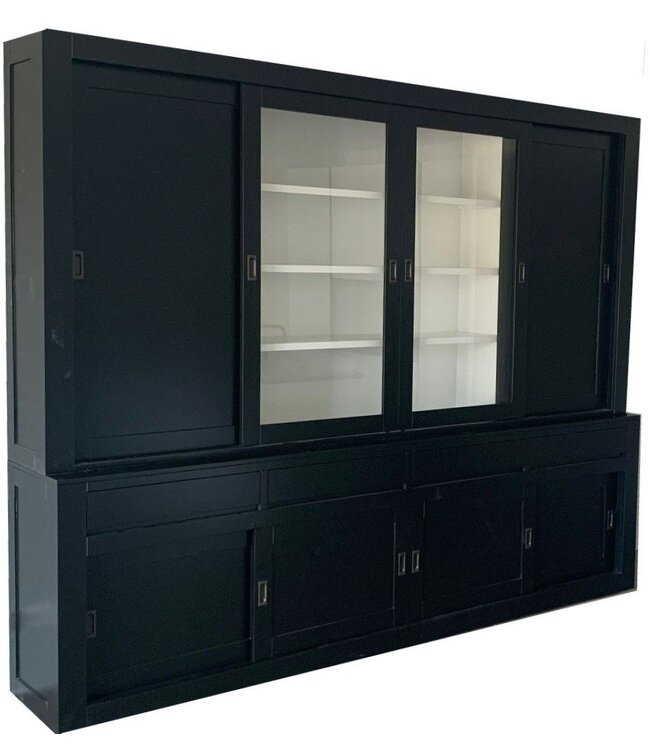 Buffetkast zwart Grathem XXL greeploos 300 x 240cm