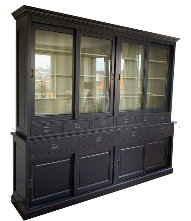 Buffetkast zwart - beige Blaricum 265cm