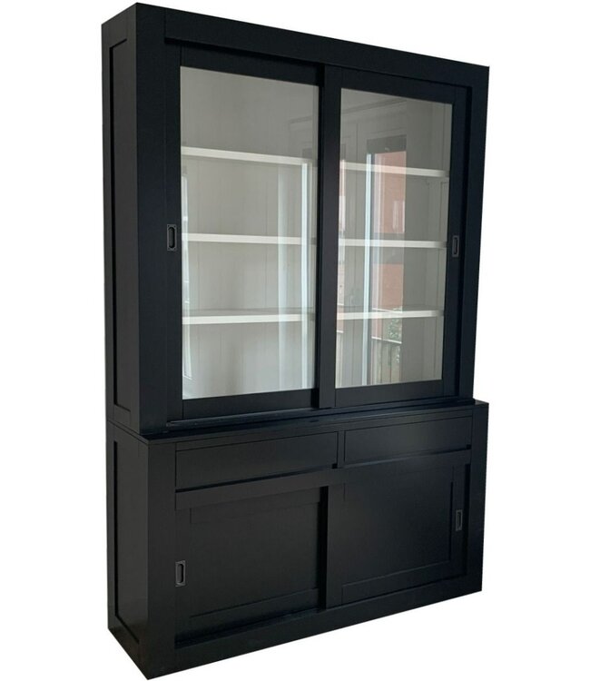 Buffetkast zwart design soft close 160 x 240cm