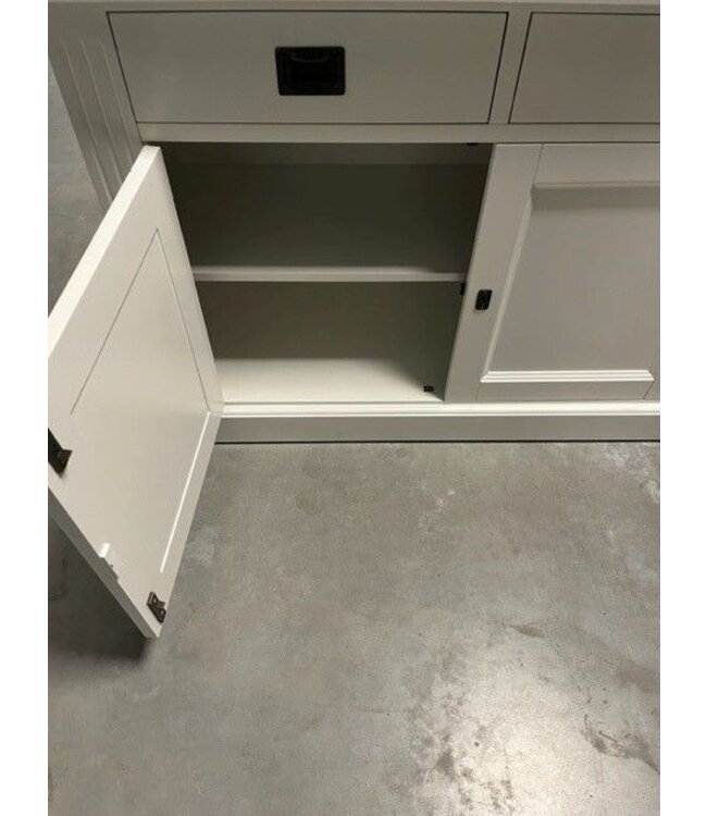 Boekenkast wit met trap Reeuwijk 300 x 260cm
