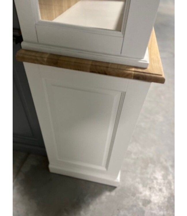 Buffetkast wit Zaandam 190cm eiken schappen en lijsten