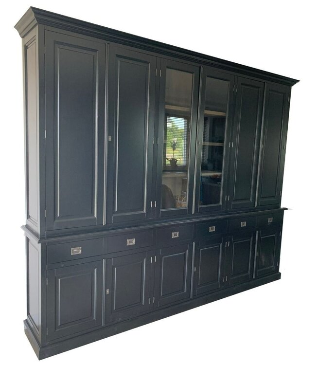 Buffetkast Dronten XL zwart 300 x 240cm dichte zijdeuren