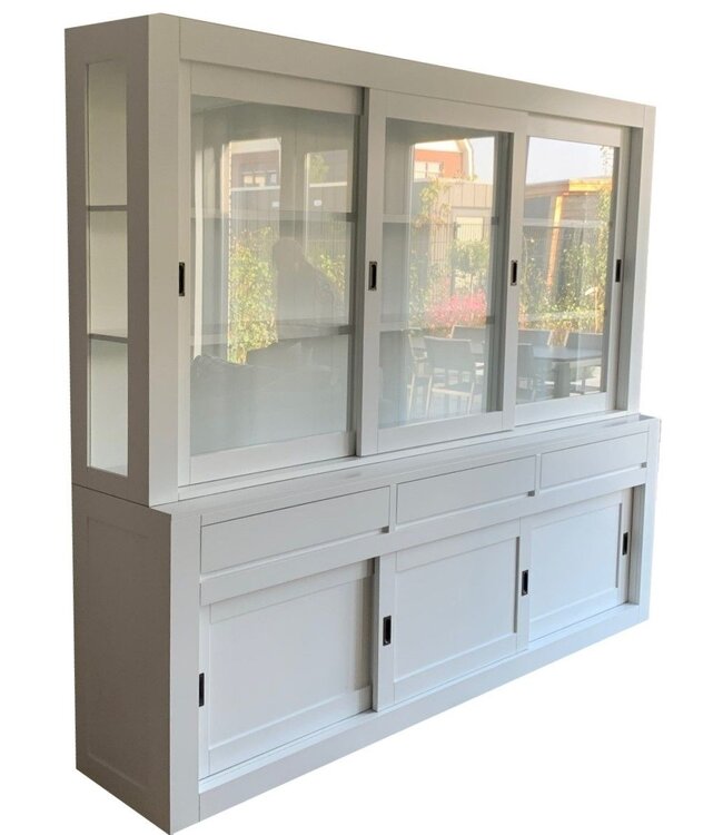 Witte strakke buffetkast Petten 260cm