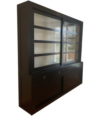 Kasten van de Koning Buffetkast design zwart Hasselt XL 240 x 240cm