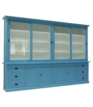 Kasten van de Koning Buffetkast Lopik XXL oud blauw 350 x 240cm