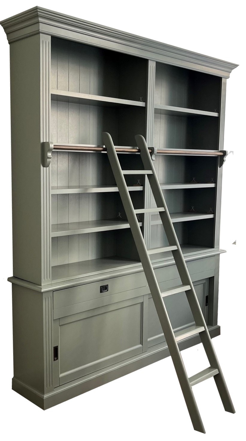 Boekenkast Engels Groen Met Trap Emst 200 X 240cm Kasten Van De Koning boekenkast-engels-groen-met-trap-emst-200-x-240cm-kasten-van-de-koning