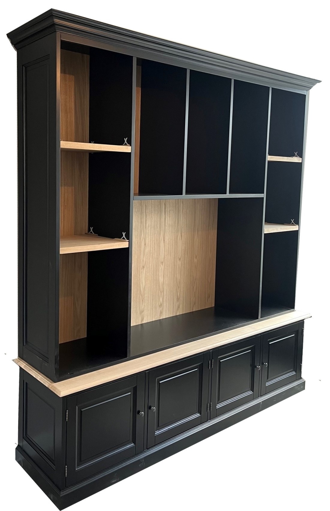 TV-kast 2 stuks gerookt eiken 60x31x25,5 cm bewerkt hout
