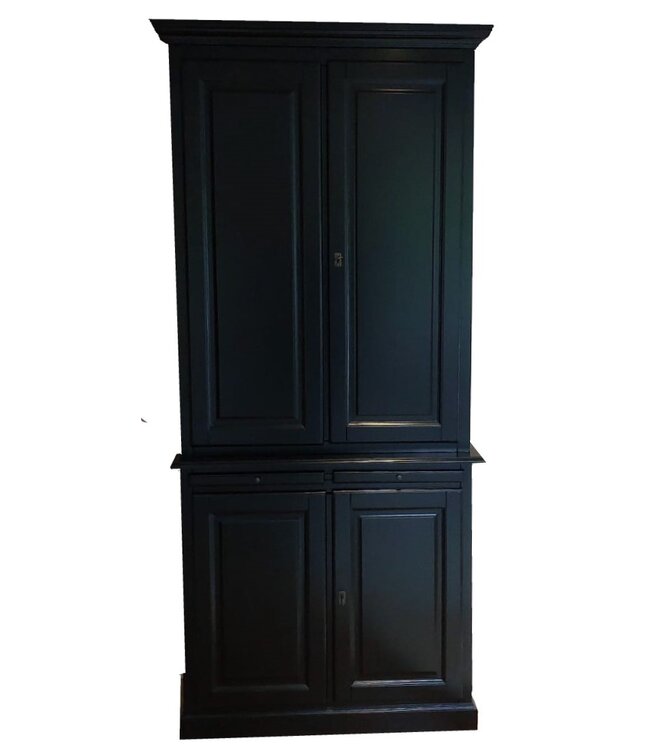 Buffetkast zwart Elsloo dichte deuren 105 x 220cm