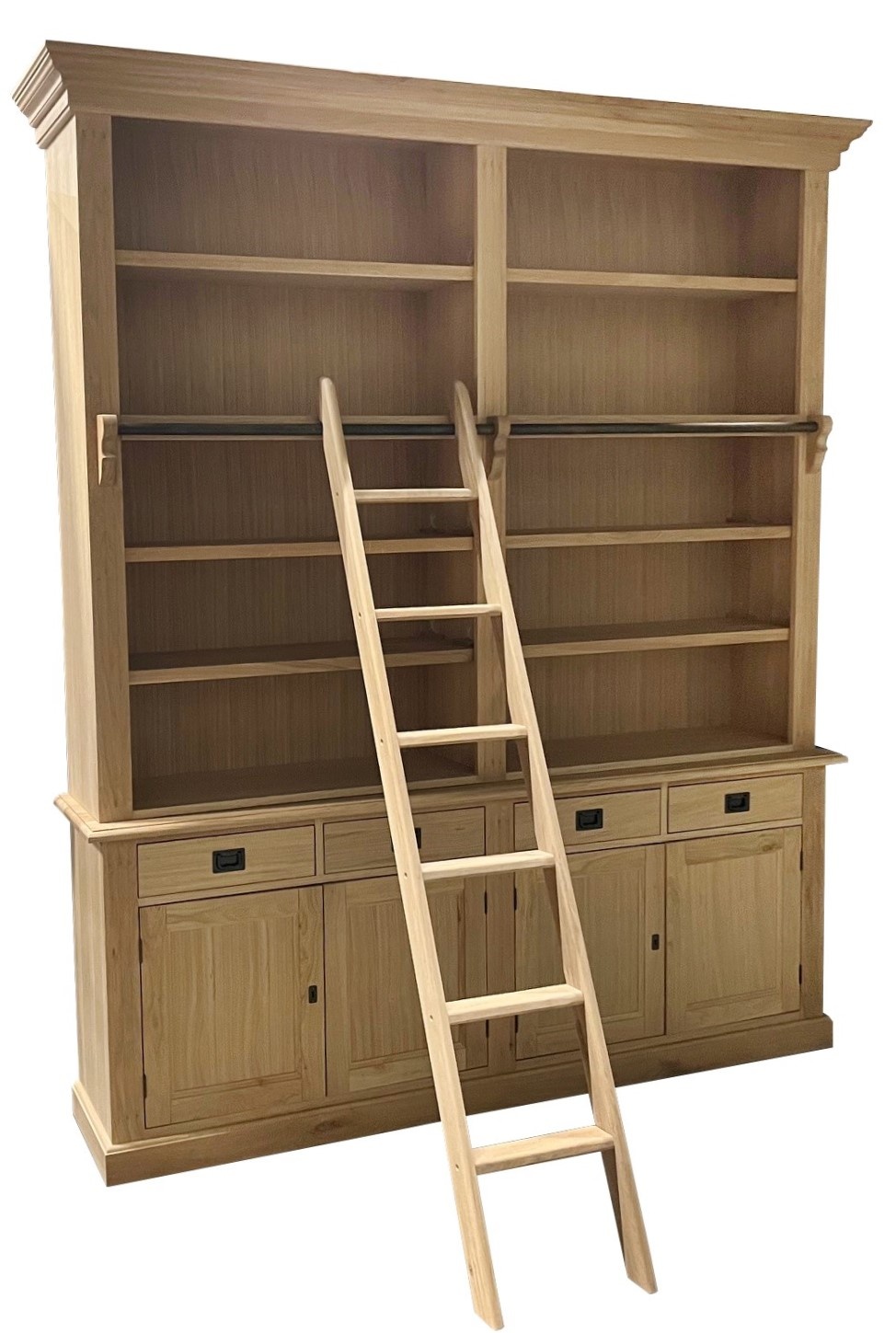 Boekenkast Eiken Eiken Interieur Met Trap Reeuwijk 200 X 240cm boekenkast-eiken-eiken-interieur-met-trap-reeuwijk-200-x-240cm