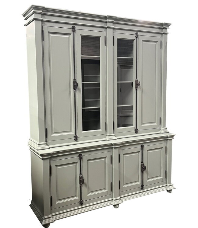 Buffetkast Engels groen  Lara 200 x 240cm dichte zijdeuren