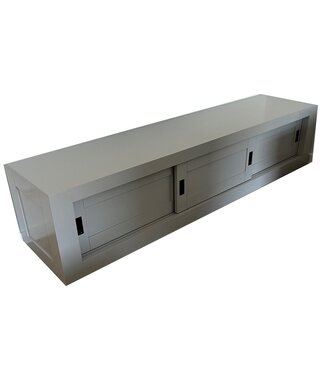 Kasten van de Koning TV dressoir Jan teakTV dressoir zijdegrijs Enschede 220 x 50 x 50cm
