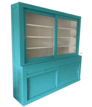 Kasten van de Koning Buffetkast turquoise design soft close 240cm