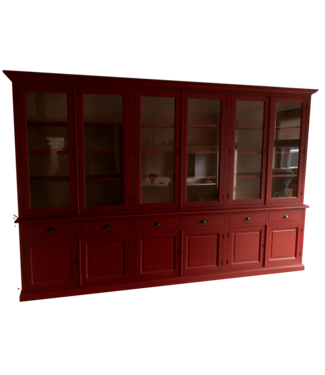 Kasten van de Koning Buffetkast Dronten rood 360 x 240cm
