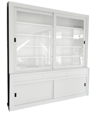 Kasten van de Koning Buffetkast wit design XXXL soft close 240 x 260cm