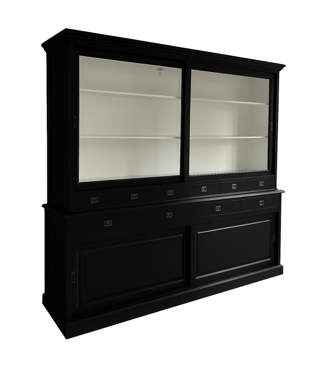 Buffetkast zwart Almere 260 x 225cm