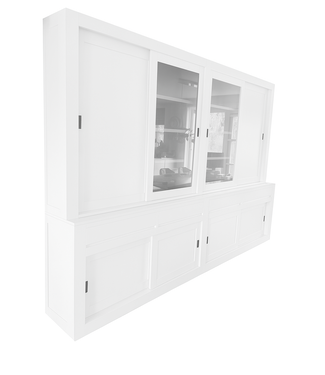 Kasten van de Koning Buffetkast wit Vaassen XXXL 360 x 240cm dichte zijdeuren