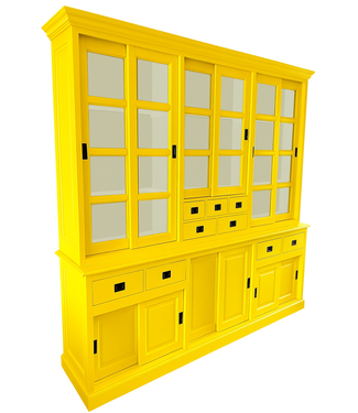 Kasten van de Koning Buffetkast verkeersgeel Haarlem 250cm soft close
