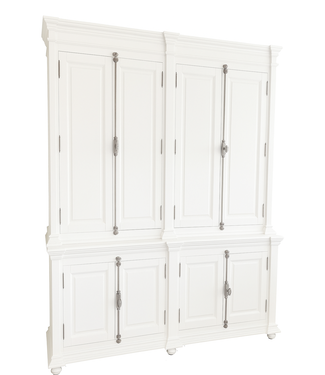 Kasten van de Koning Buffetkast wit Lara 200 x 240cm dichte deuren Espagnoletsluiting