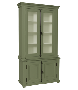 Kasten van de Koning Buffetkast Engels groen - wit Lara 100 x 240cm