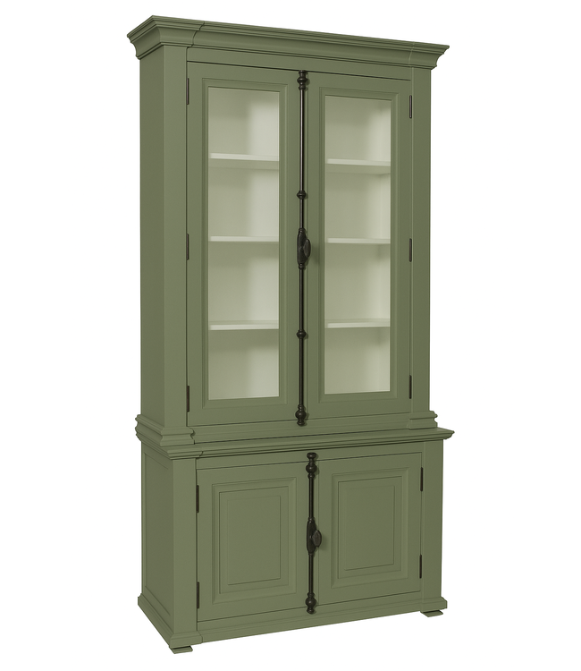 Buffetkast Engels groen - wit Lara 100 x 240cm