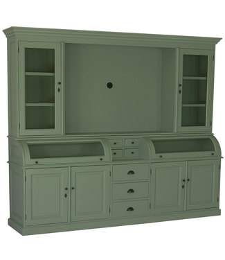 Kasten van de Koning TV-Buffetkast Engels groen Bastiaan 260cm