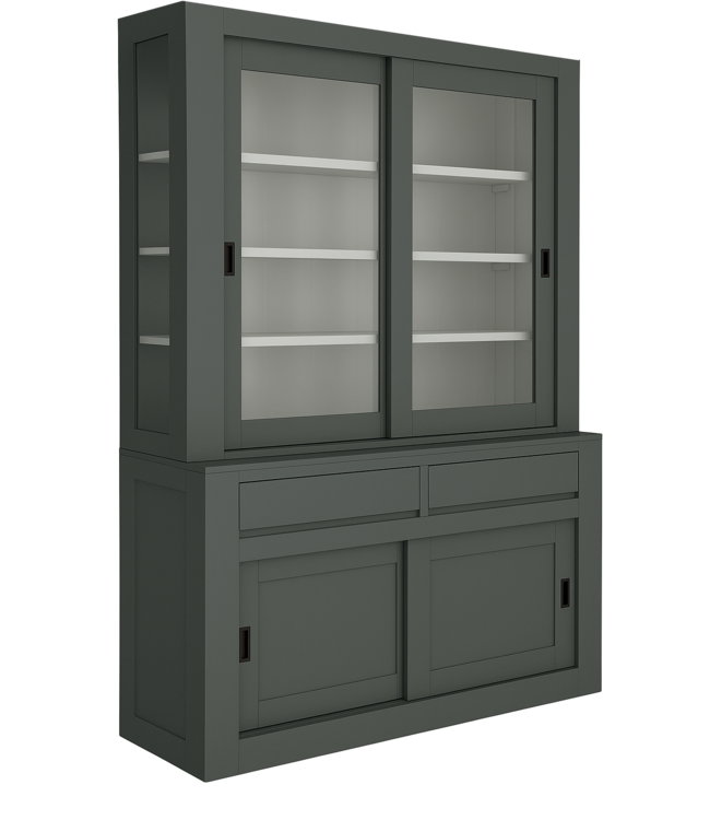 Buffetkast  ijzergrijs Petten 160cm