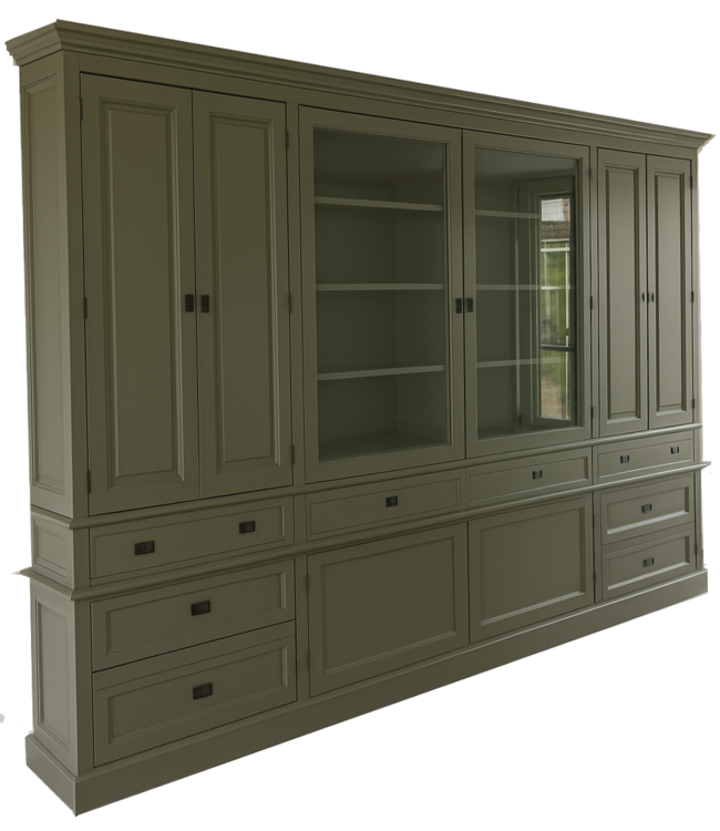 Buffetkast Goirle XXXL olijfgroen 360 x 240cm