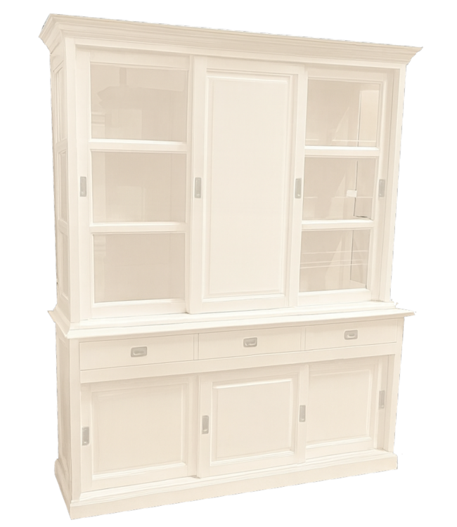 Buffetkast wit Deurne 180cm dichte middendeur