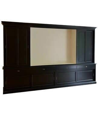 TV-cinema kast zwart 400 x 240cm