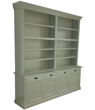 Kasten van de Koning Boekenkast Engels groen  220 x 240cm