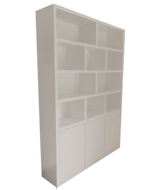 Kasten van de Koning Vakkenkast wit Boekelo 160 x 230cm