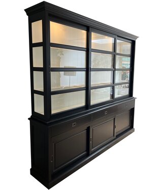 Kasten van de Koning Buffetkast zwart Beverwijk 260 x 240cm led verlichting