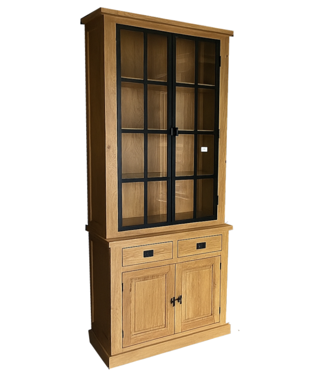 Buffetkast Soest eiken met stalen deuren 100 x 240cm